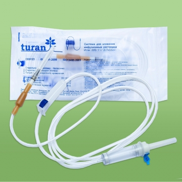 Cистемы для внутривенного вливания инфузионных растворов Turan&quot; с иглами 21 G